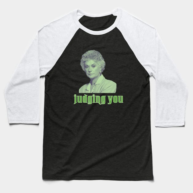 Judging You Baseball T-Shirt by Hoydens R Us